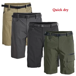 Shorts de plein air à séchage rapide pour hommes, Shorts amples de randonnée, Fitness, sport, Cargo actif, Multi poches, taille américaine 