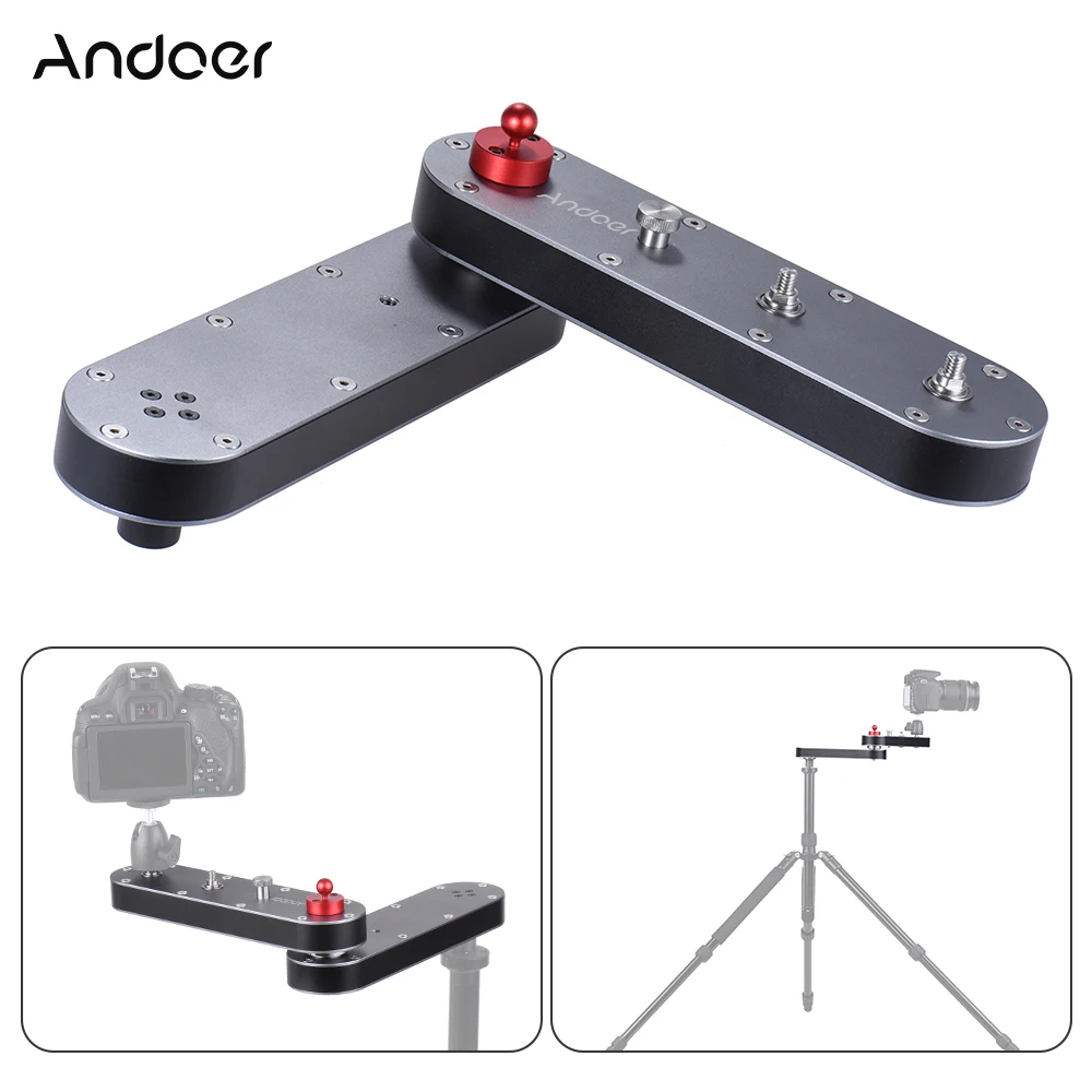 

Andoer GT-V70 Portable Camera Slider with Panning and Linear Motion Extends Up to Distance for GoPro Action Cameras