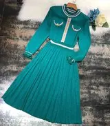 Новое летнее модное трикотажное платье года - Цвет: green