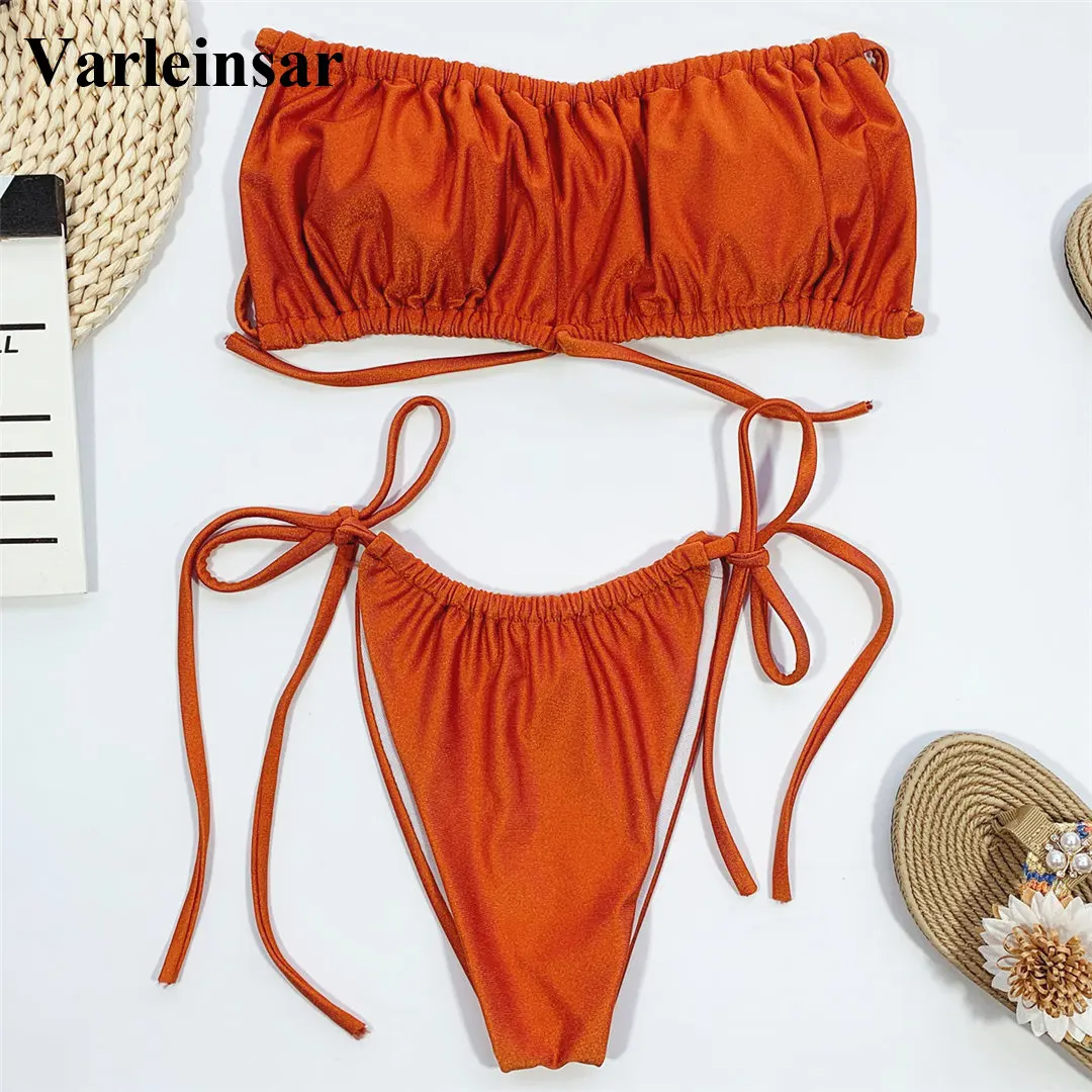 Новый сексуальный бикини 2020 с оборками Женская купальная одежда женский