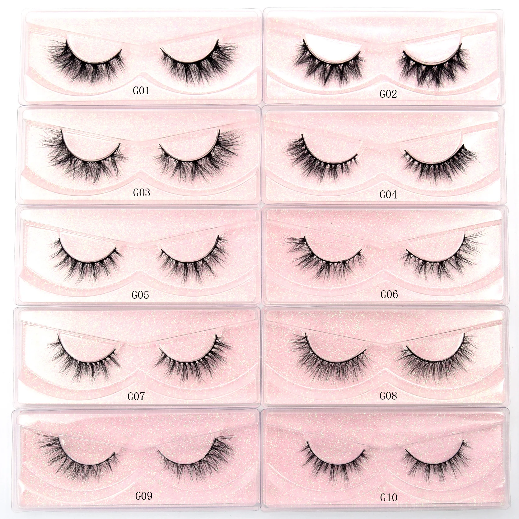 Visofree Lashes 10-13mm Mink Lashes Natural Soft Wispy Eyelashes Cruelty Free Mink Eyelashes Makeup Faux Cils False Eyelashes