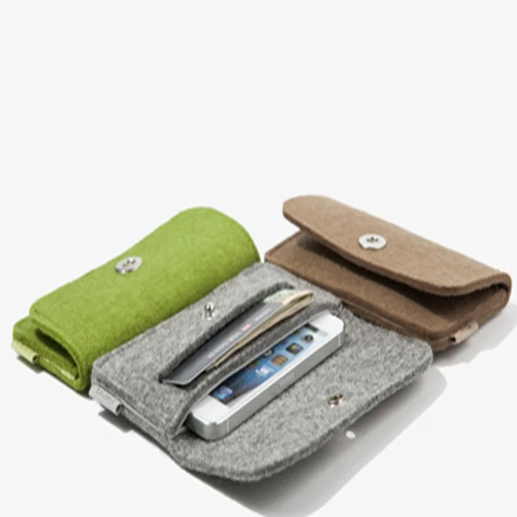 

Simple Mobile Phone Bag Multi-part Simple Felt Wallet Customizable Felt Bag Nonwoven Fabric Purse