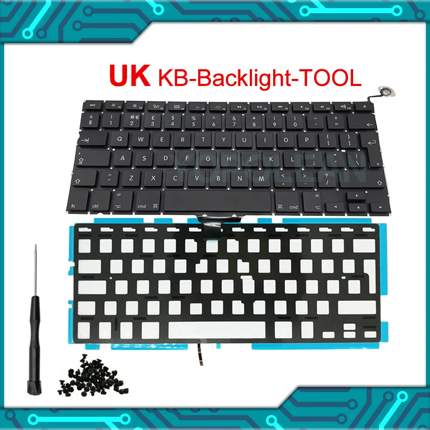 Новый ноутбук A1278 английская клавиатура с Подсветка винты отвертка для Macbook Pro 13