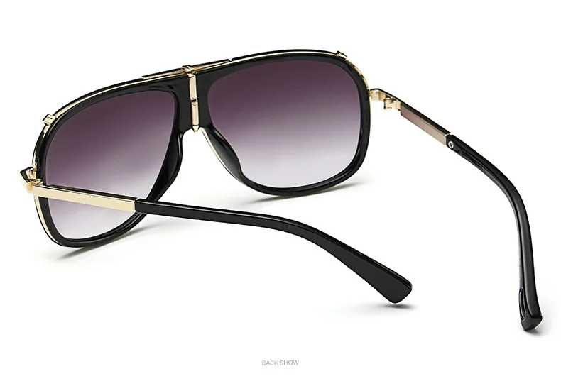 Europe and the United States retro classic pilot trend sunglasses men and women modern personality fashion sunglasses