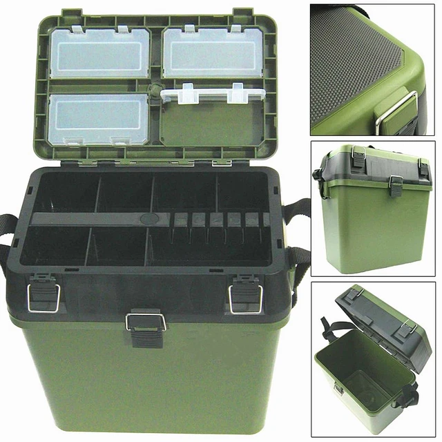 Military Green Fishing Box Lure Tool Box Multifunction Seat Large Fishing  Tackle Box - Fishing Tackle Boxes - AliExpress