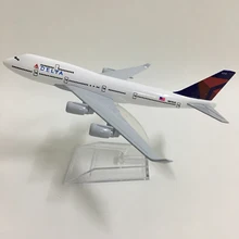 JASON TUTU 16 см модель самолета Модель самолета Delta Air Lines Boeing 747 модель самолета 1:400 литые под давлением металлические самолеты самолет игрушки