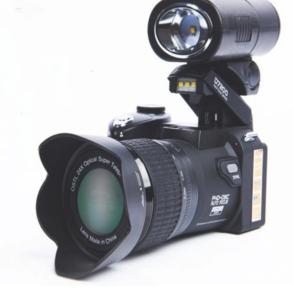Цифровая камера POLO D7200 33MP автоматическая фокусировка профессиональная DSLR камера телеобъектив широкоугольный объектив Appareil фото сумка штатив