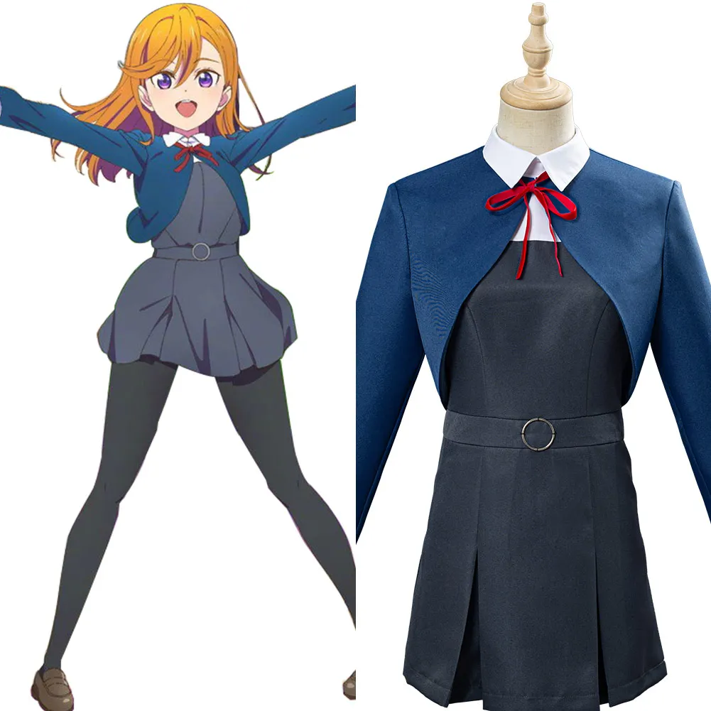 Женский костюм для косплея Lovelive Love Live Тан Кеке школьная форма топ + юбка