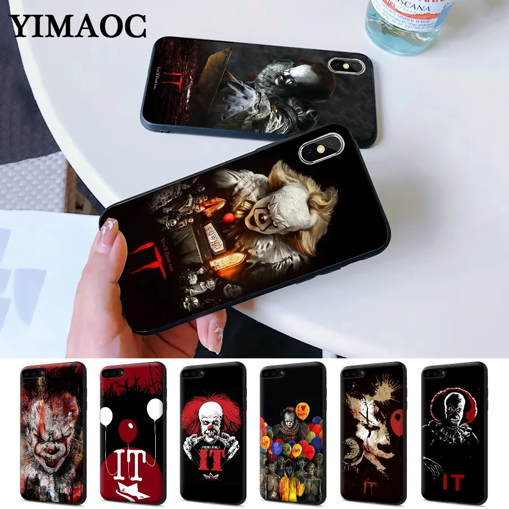 

Pennywise The Clown Horror Silicone Case for iPhone 5 5S 6 6S Plus 7 8 X XS Max XR