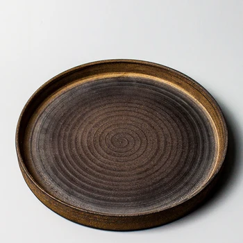 

LUWU ceramic tea trays tea table round chinese tea platters Handmade kung fu tea board