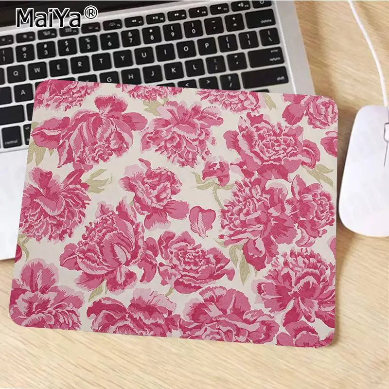 No Lock Edge25x29cm MaiYa жена девушка друг подарок красочные цветы розы Пион геймер игровые коврики коврик для мыши резиновый ПК компьютерный игровой коврик для мыши - Цвет: No Lock Edge25x29cm