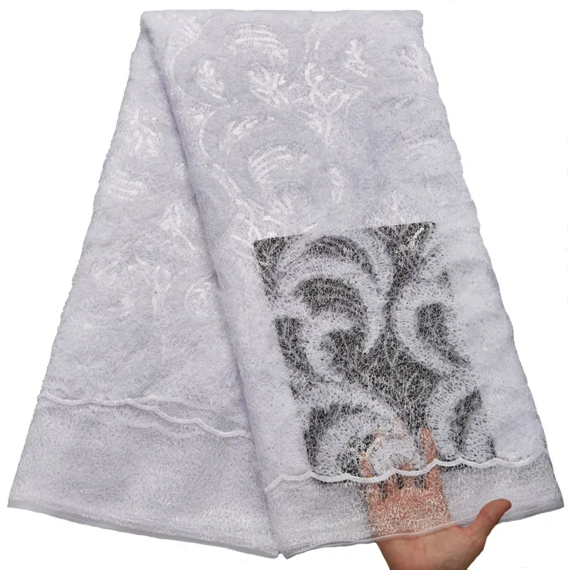 

Белоснежка, французское кружево 3D, африканская кружевная ткань 2022, высококачественное кружево с блестками, новейшие нигерийские кружевные ткани для свадьбы S2695