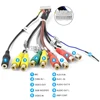 Podofo Car Radio RCA Output Aux-in Adapter Cable With External Microphone ► Photo 3/5