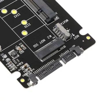 

2In1 MSATA/M.2 NGFF to SATA3 Adapter Card Enclosure Box for 2.5" SSD PC Computer W91A