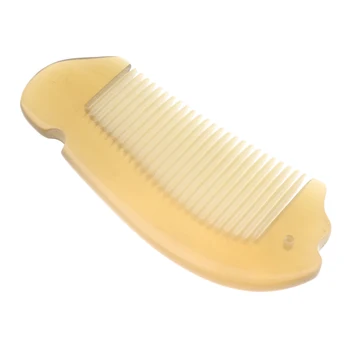 

Portable Hand Made Natural Horn Comb Hair Brush Hairdressing Detangling Comb