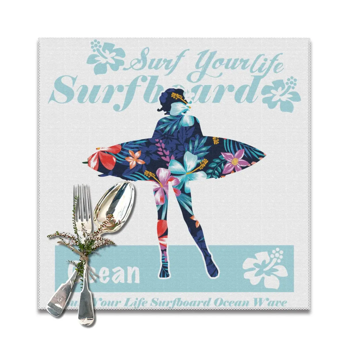 Столовые приборы для обеденного стола подставки серфинга ваша жизнь доска океан