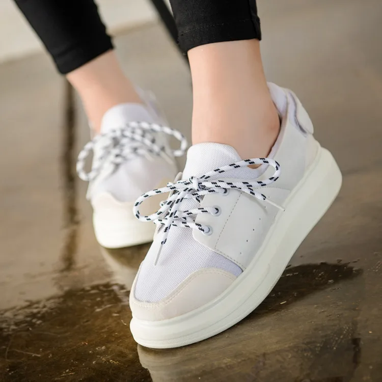 

Summer Korean-style Velcro Thick Bottomed Muffin Casual Shoes Shoes Athletic Shoes STUDENT'S Shoes WOMEN'S Shoes White Shoes
