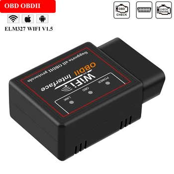 

ELM327 Auto Diagnostic Tool WIFI V1.5 OBD 2 Scanner For Jaguar XF XE X250 F-PACE F-TYPE XK X150 Trouble Code Reader ELM 327