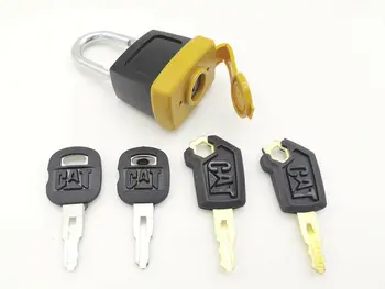 

Padlock Pad Lock & Key For Caterpillar CAT 5P8500 5P8501 246-2641 with 4 keys Free Shipping