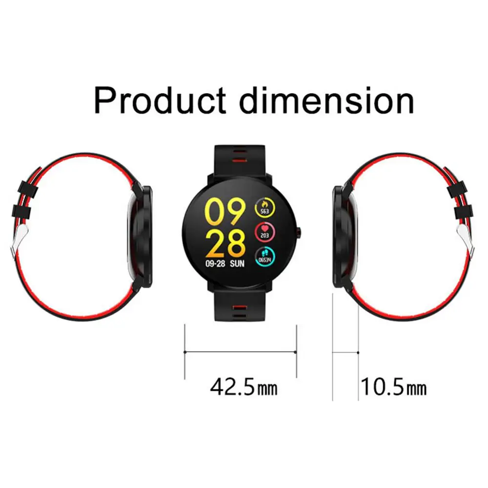 New K9 smart watch 1.3 inch IPS color screen bracelet IP68 waterproof heart rate sphygmomanometer fitness tracker smart bracelet