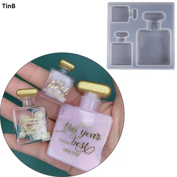 

Cake Tools perfume bottle silicone mold Decorating Cupcake topper chocolate Gumpaste fondant cake tool mould Crystal Epoxy Mold