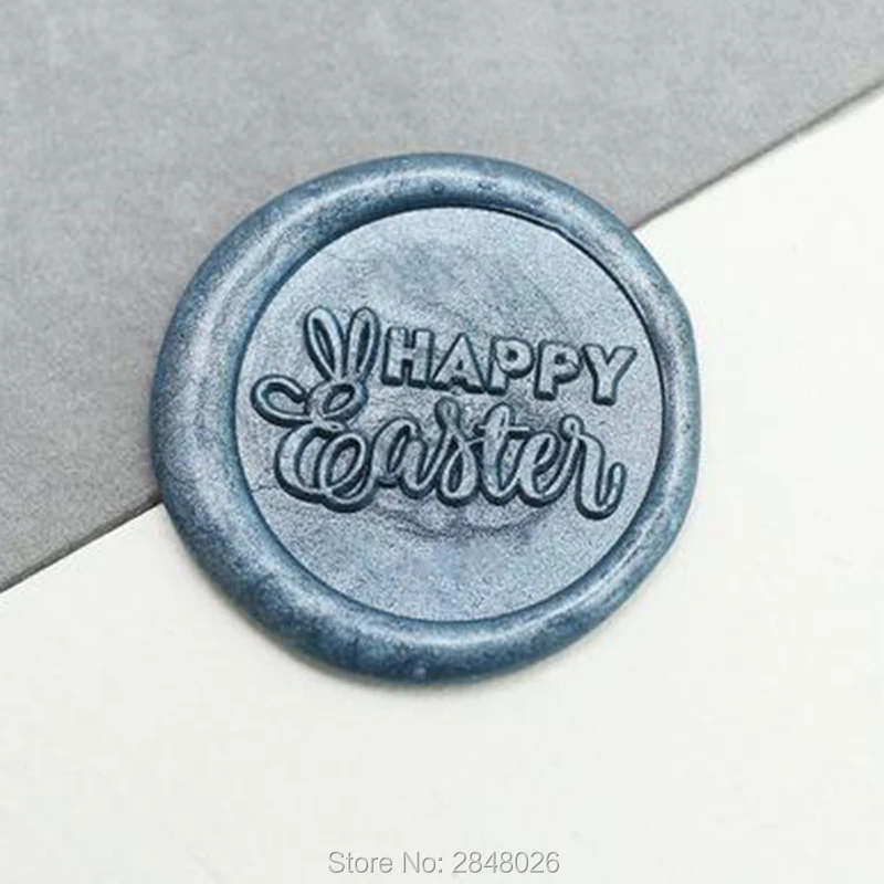 

Happy Easter Seal Stamp,Easter Wax Seal Stamp Kit,Easter seals,gift packing Happy Easter seal,Easter Party wax seal stamp