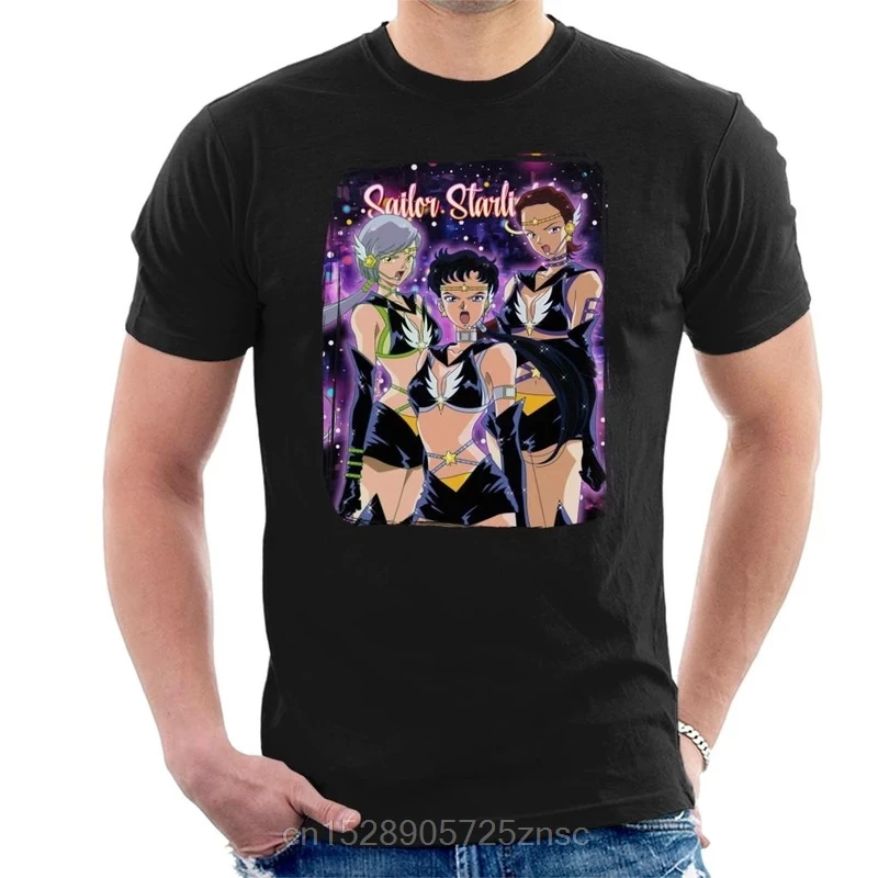 Мужская футболка с принтом Sailor Moon Starlights | одежда