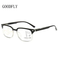 2024 Progressive Multifocal Reading Glasses Men Women Anti Blue Light Glasses Vintage Computer Glasses Square Presbyopic Glasses 1