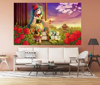

[Self-Adhesive] 3D Hatsune Miku 341 Japan Anime Wall Stickers Mural Decal Wall Murals AJ WALLPAPER Belly