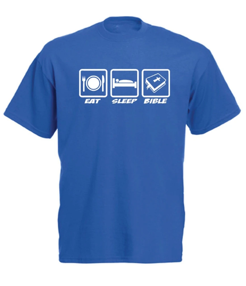 Eat Sleep Bible Забавный перстень из нержавеющей стали подарок на Рождество день