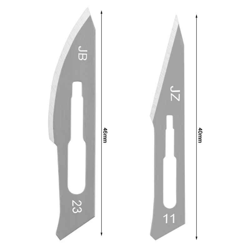 Carbon Steel Metal Carving Knife 11# 23# Engraving Craft Non-Slip Surgical Scalpel Paper Cutting Tool