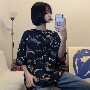 

Gothic T Shirt Women Kawaii Summer Top Oversize T-shirt Korean Funny Cartoon O Neck Btskpop Tshirt 2020 New Casual Free Shipping