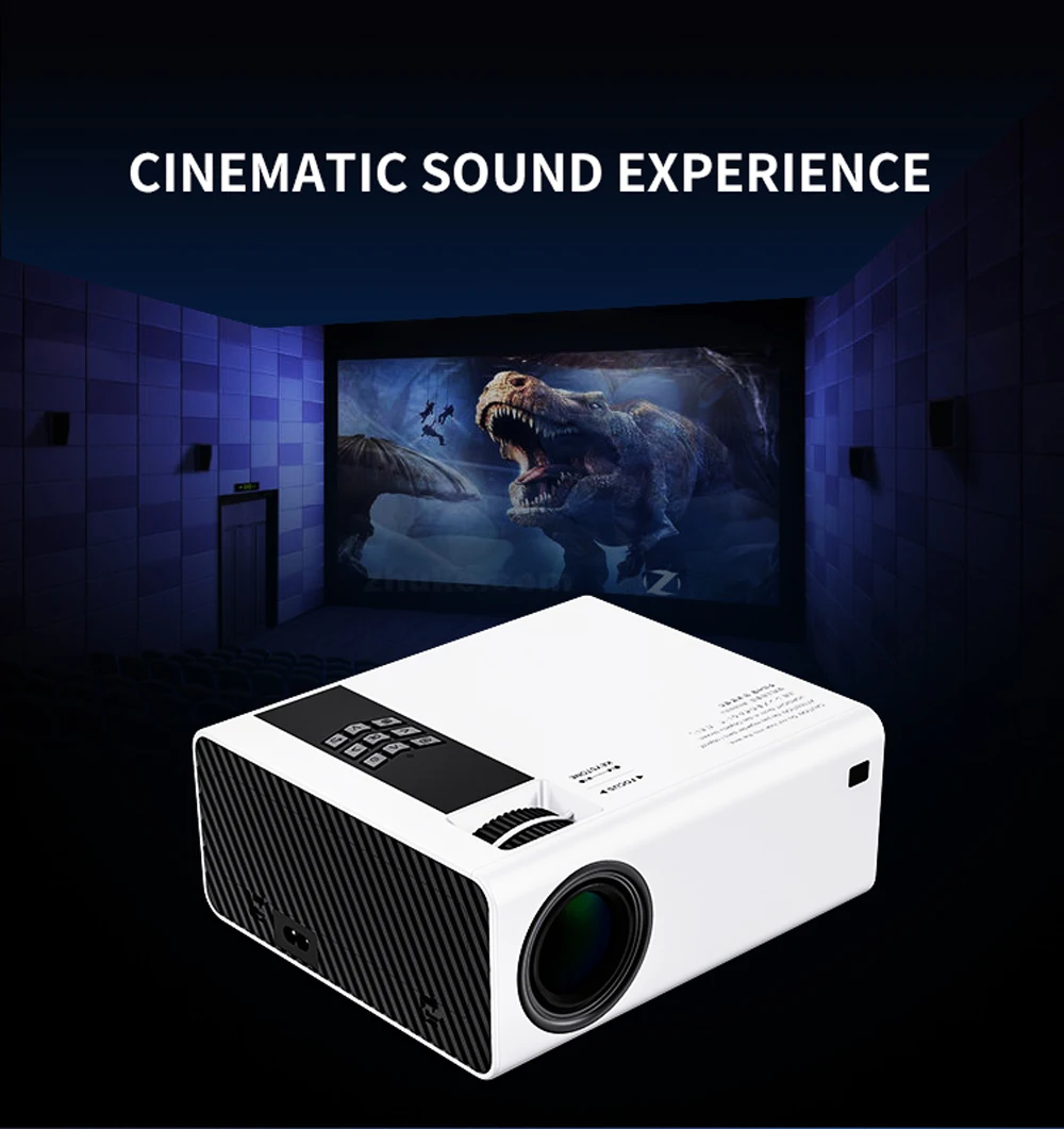 samsung projector VCHIP Y6 Mini Projector For Home Theater Supports 1080P WiFi TV LED HDMI USB Portable Media Player Smart Phone Beamer With Gift led projector