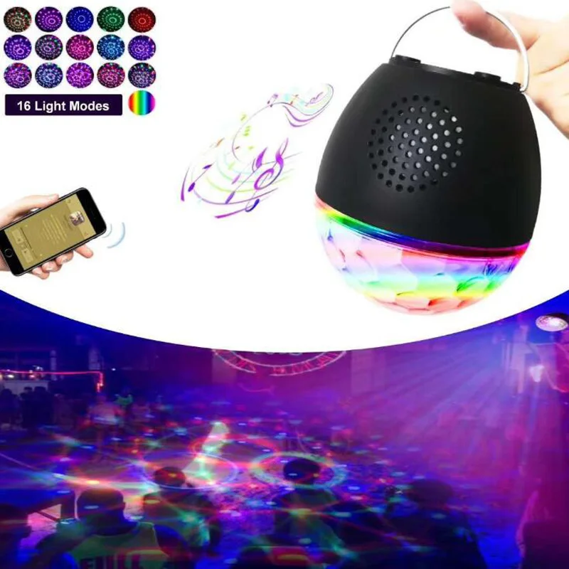 

15 Color Professional Lighting Stage Lights Bluetooth Music Lights With LED Beam Stroboscope Sound Control DJ Disco Lights
