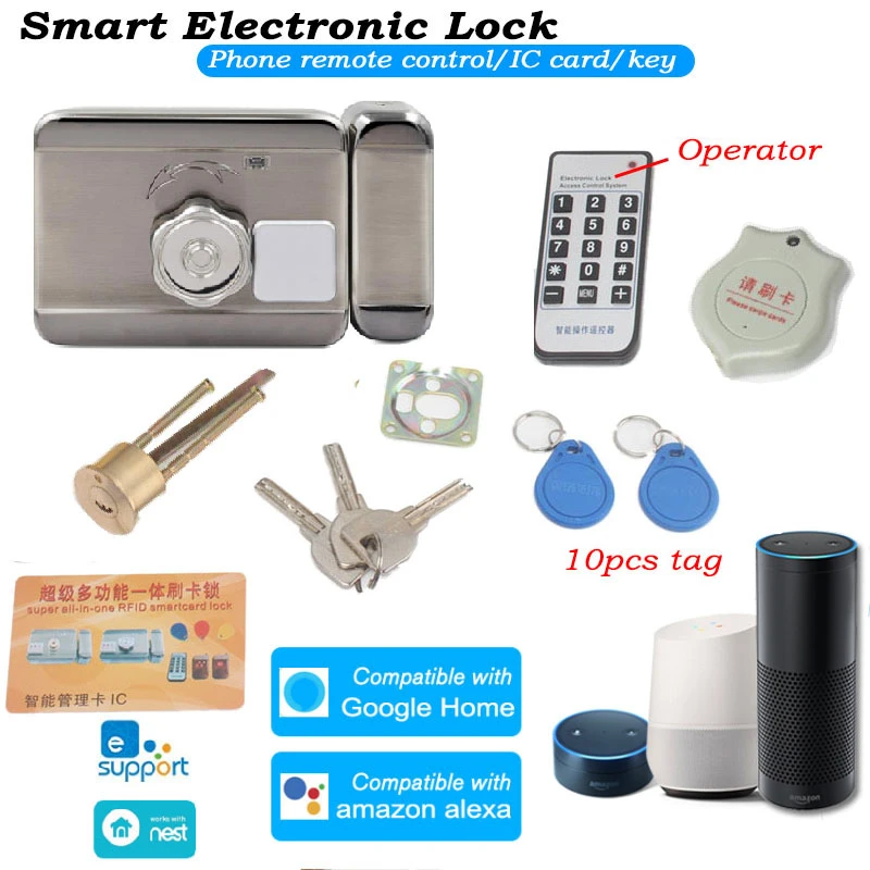 smart door locks compatible with google home