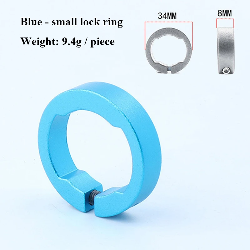 2pcs BLUE 8MM 2 шт. Велосипедное кольцо для захвата 8/12 мм Алюминий сплав конечный замок кольца MTB Горный Руль для шоссейного велосипеда, руль для велосипеда Запчасти Велосипеды аксессуары - Цвет: 2pcs BLUE 8MM