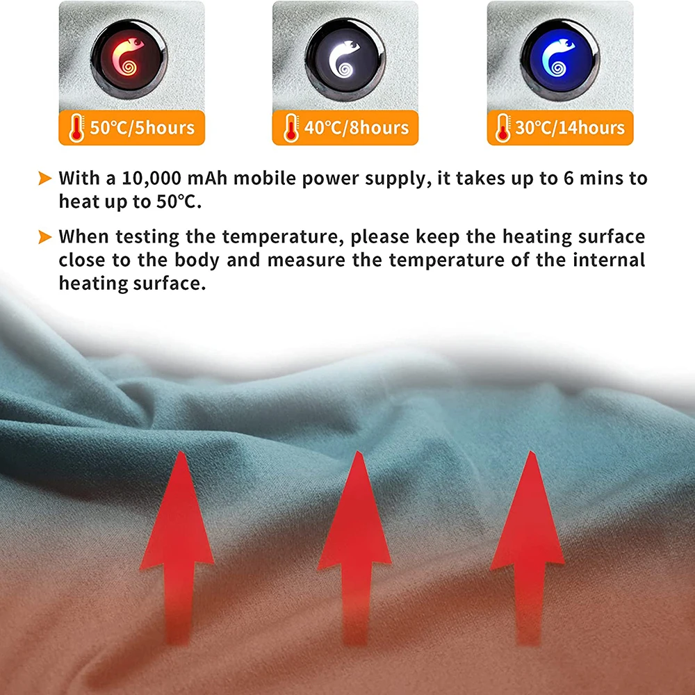 Flextailgear Electric Heated Blanket USB Powered Pillow Portable Travel Heating Throws Warm for Camping Outdoor Activity AliExpress