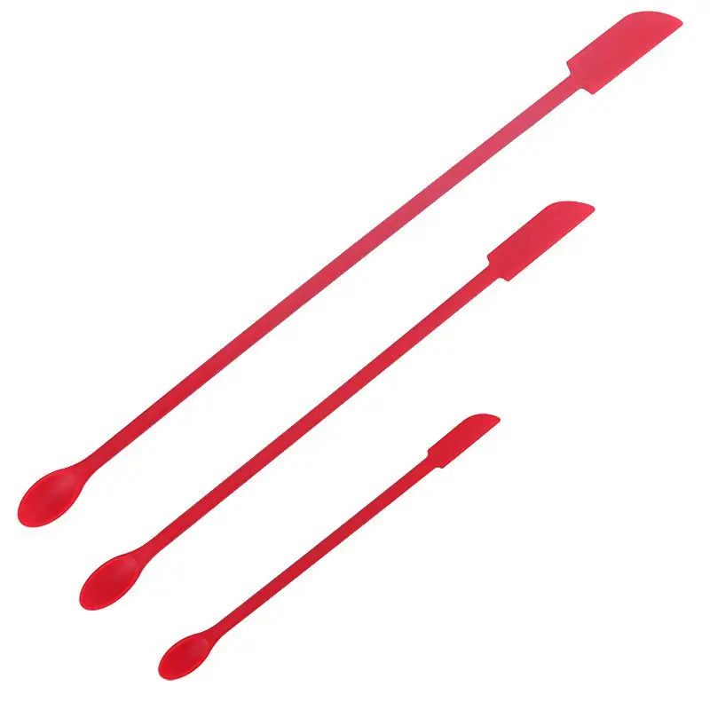 Anti-Stick Kitchen Pan Creative Mini Silicone Set Cooking Spatula Set of 6 Pieces Small Tip Spatula Jam Scraper Baking Tool