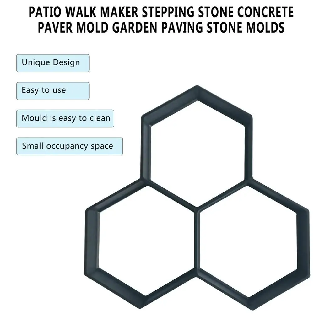 Diy Patio Walk Maker шаговый камень бетонный асфальтоукладчик плесень многоразовый путь производитель плесень садовый тротуарный камень формы