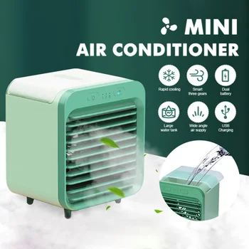 

Mini Air Conditioner Cooling Desktop Cooling Spray USB Charging Small Fan Student Dormitory Office Air Cooler Cooling Products