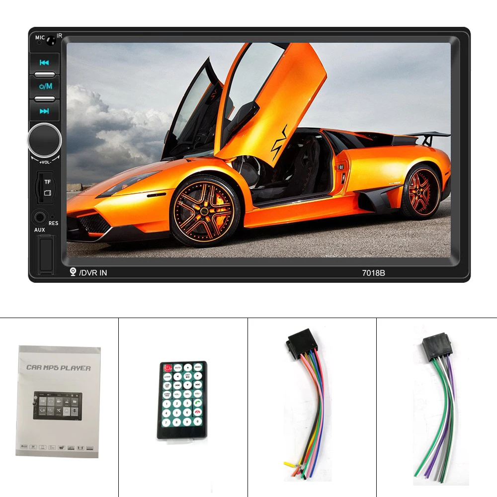 Podofo 2 Din " HD автомобильные радиоприемники автомобильный мультимедийный плеер Android Авторадио MirrorLink 7010B Bluetooth FM USB AUX TF Авто аудио стерео