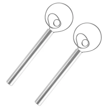 

2PCS Stainless Steel Egg Beater Dough Blender Coil Stirrer Handheld Dough Mixer for Kitchen Baking Accessories