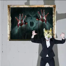 SK6043 креативные стерео 3D сломанные стены зомби Наклейки на стены для празднования Хэллоуина наклейки с картинками призраков производители оптом Настраиваемые