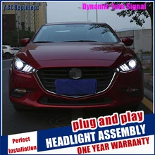 Koplampen Voor Mazda 3 Axela 2017 2019 Led/Xenon Dimlicht Grootlicht Led dagrijverlichting Sequentiële richtingaanwijzer 1 Paar