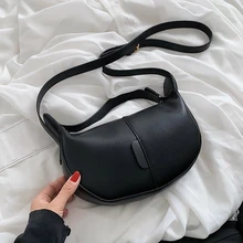 

Simple Crossbody Messenger Shoulder Bags Short Handle for Women 2021 Small PU Leather Winter Lady Luxury Travel Handbags Purses