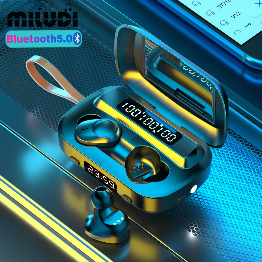 

M13 TWS Wireless Headphones Bluetooth Earphones with Microphone LED Flashlight Makeup Music Headphones For Xiaomi Huawei Iphone