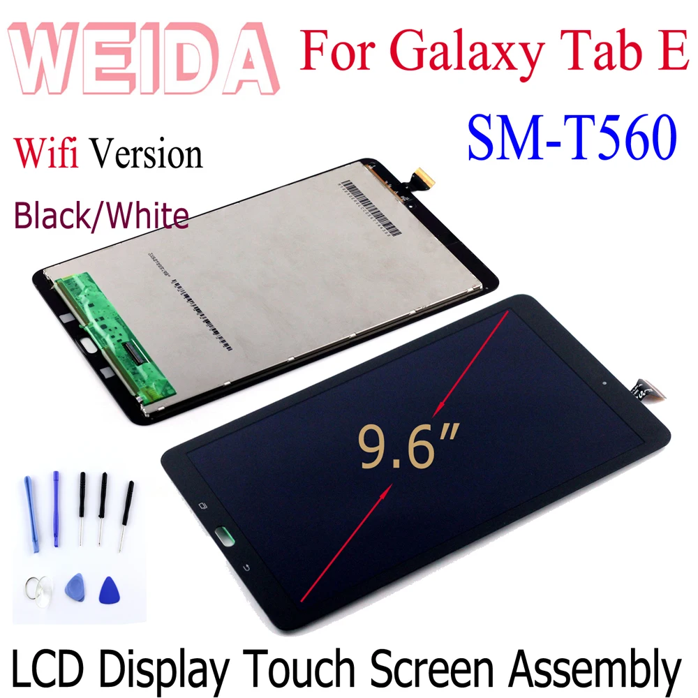 Новинка ЖК-дисплей 9 6 дюйма для Samsung Galaxy Tab E T560 SM-T560 T561 сенсорный экран дигитайзер