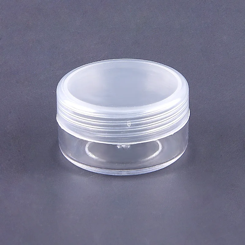 

20Pcs 10g/15g/20g/30g/50g Cosmetics Samples lip gloss Containers Acrylic Round Clear Jars with clear Lids for Lip Balms Creams