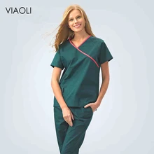 Best Price Viaoli New Arrival 100% Cotton Scrub Suit Cloth Medical Female Nurse Uniform Operating Room Scrub Clothes Dress Medical Cloth Best Price Viaoli New Arrival 100% Cotton Scrub Suit Cloth Medical Female Nurse Uniform Operating Room Scrub Clothes Dress Medical Cloth