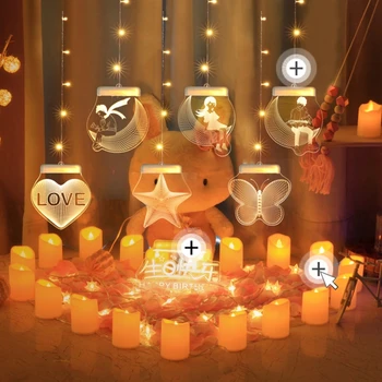 

Christmas String Lights, LED Christmas Decorations USB Charging for Festival, Pa